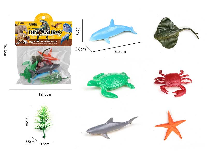 Ocean Animal Set(6in1) toys