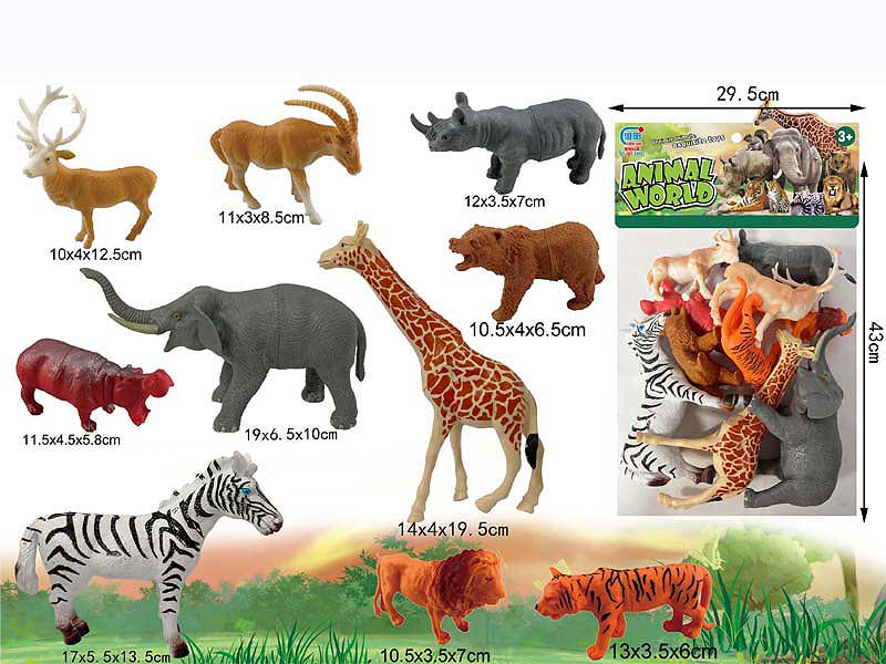 Wild Animal Set(10in1) toys