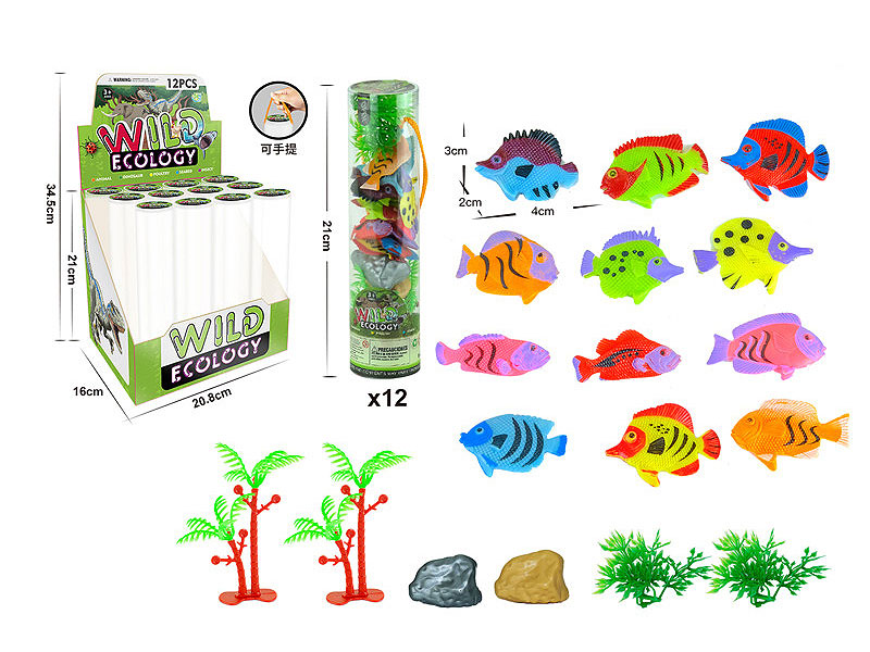 Fish Set(12in1) toys