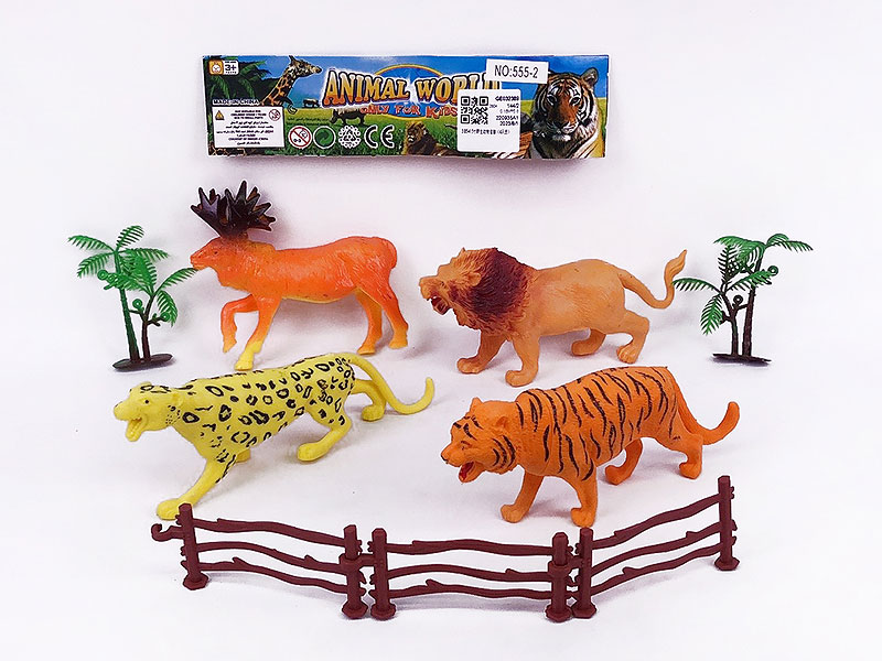 3.85-4.5inch Wild Animal Set(4in1) toys