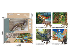 Dinosaur & Puzzle Set(4S) toys