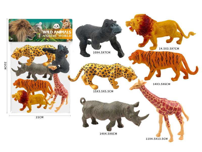 Wild Animal(6in1) toys