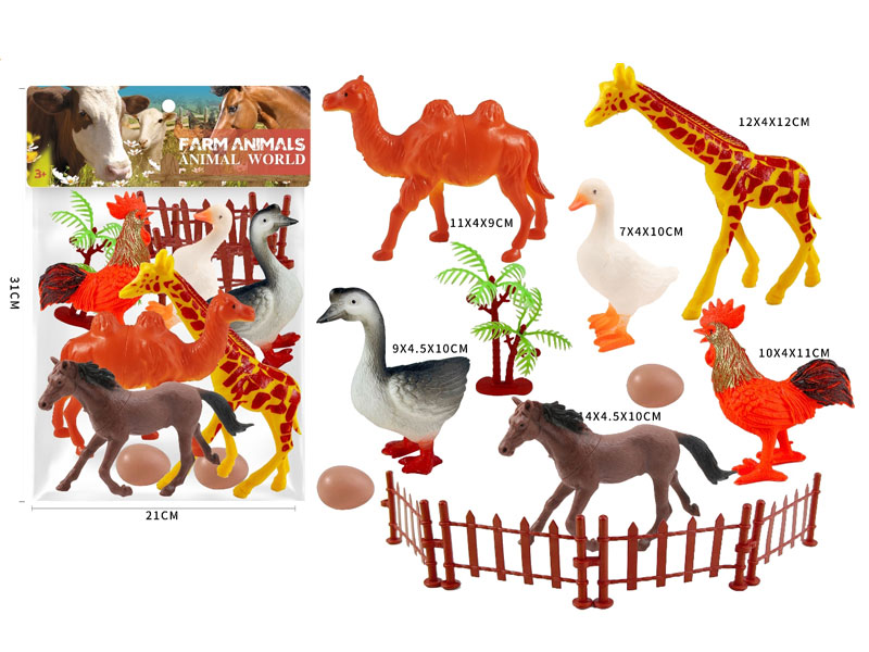 Farm Animal Set(6in1) toys