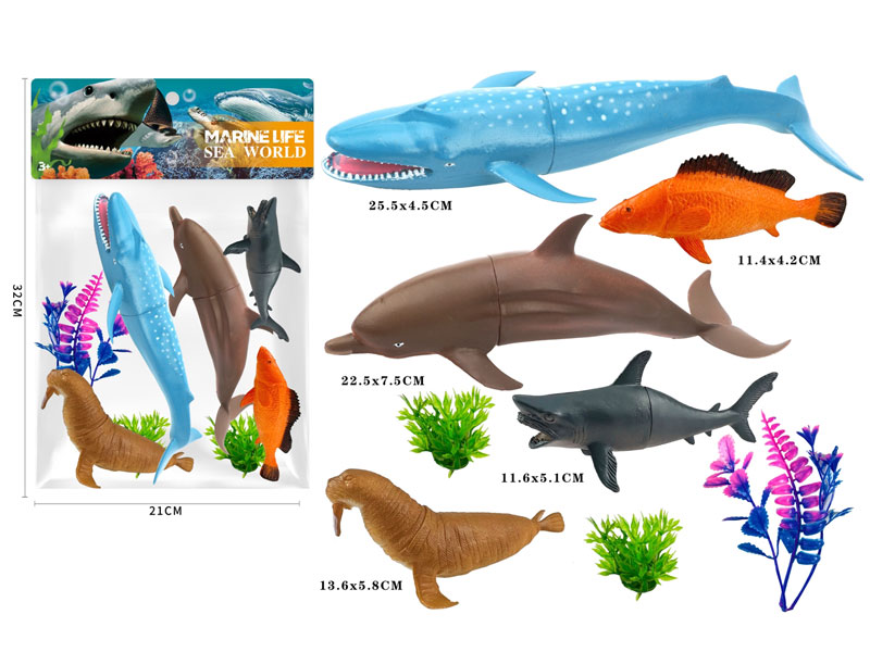 Ocean Animal Set(5in1) toys