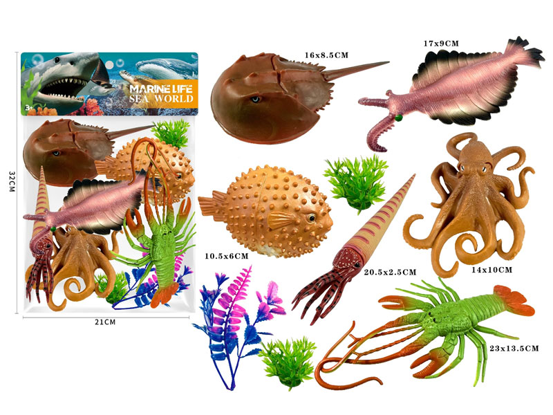 Ocean Animal Set(6in1) toys