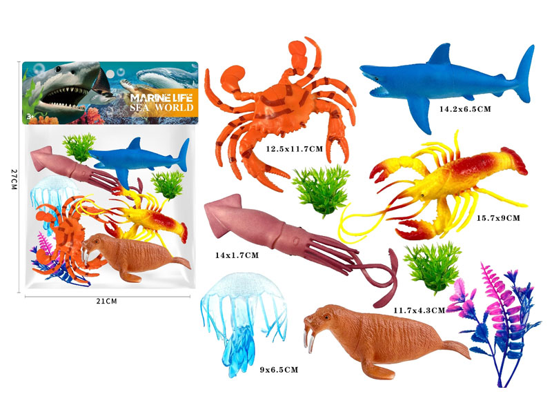 Ocean Animal Set(6in1) toys