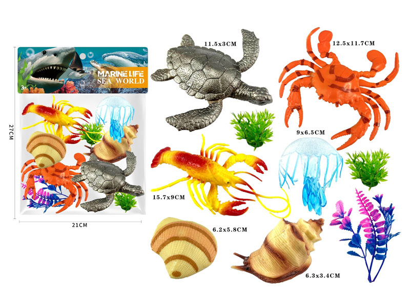 Ocean Animal Set(6in1) toys