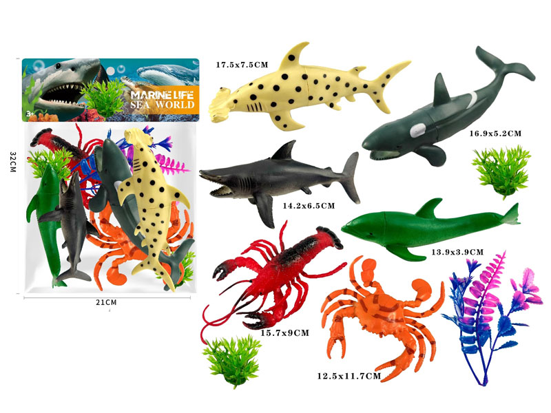 Ocean Animal Set(6in1) toys