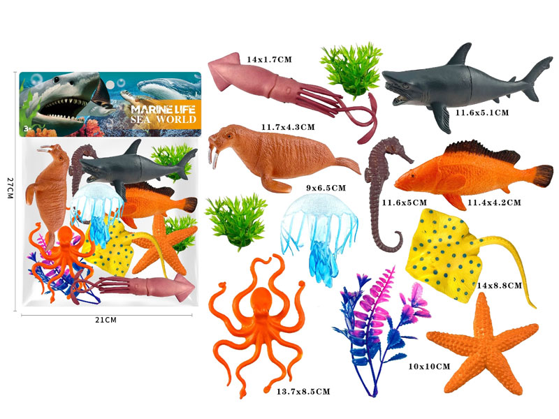 Ocean Animal Set(9in1) toys