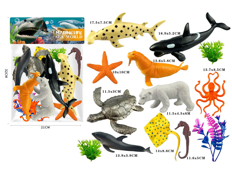 Ocean Animal Set(10in1) toys