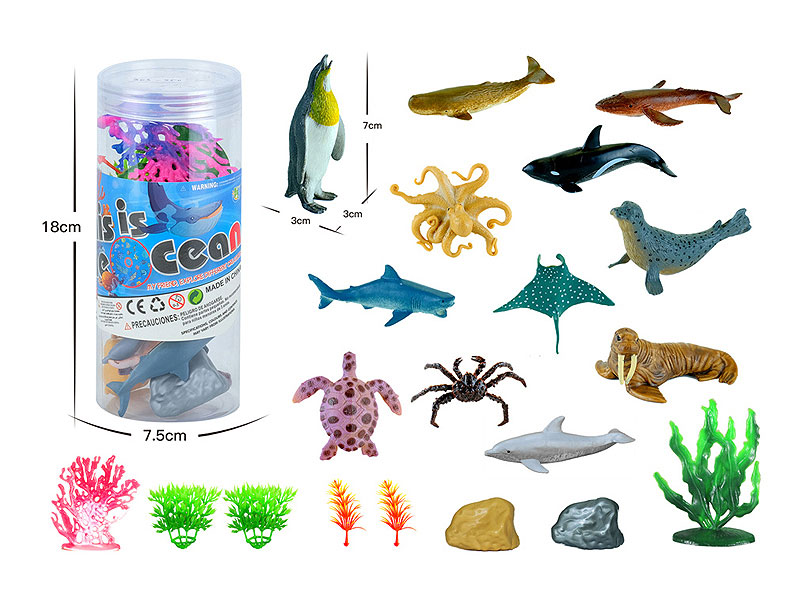 Ocean Animal Set(12in1) toys