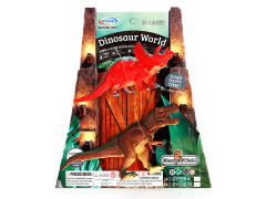 6inch Horned Dinosaur & Tyrannosaurus toys