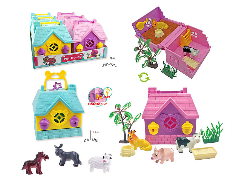 Animal Villa(6in1) toys