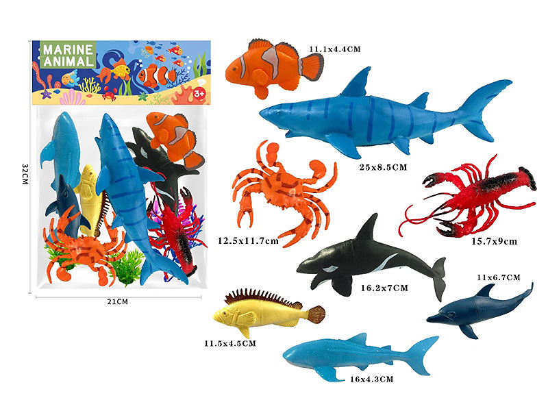 Ocean Animal Set(8in1) toys