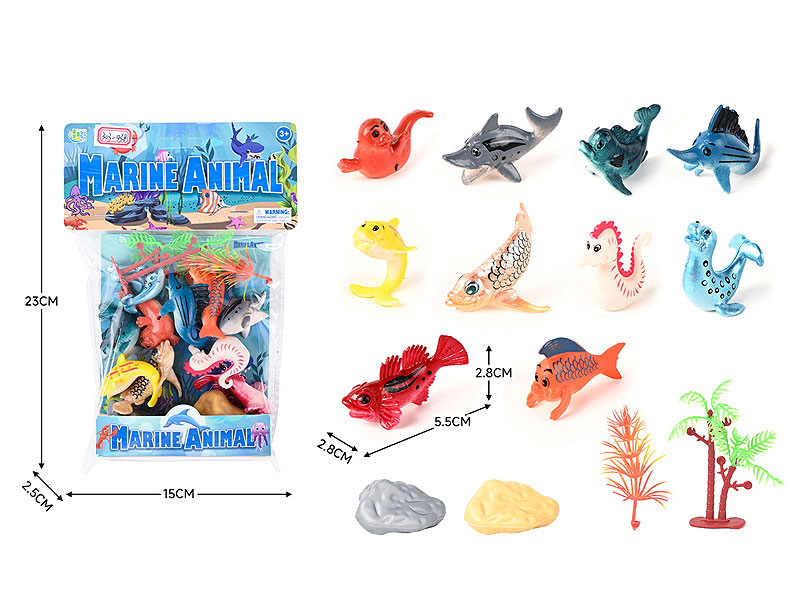 Ocean Animal Set(12in1） toys