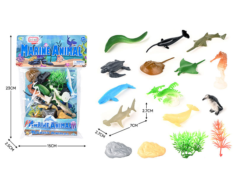 Ocean Animal Set(12in1） toys