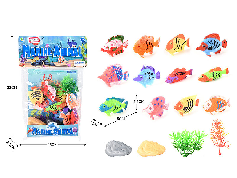 Fish Set(12in1) toys