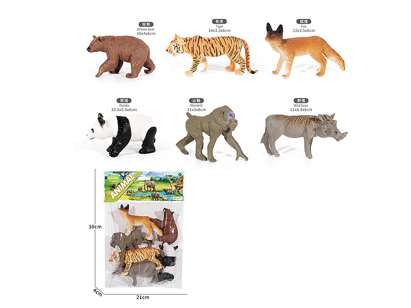 5inch Animal(6in1) toys