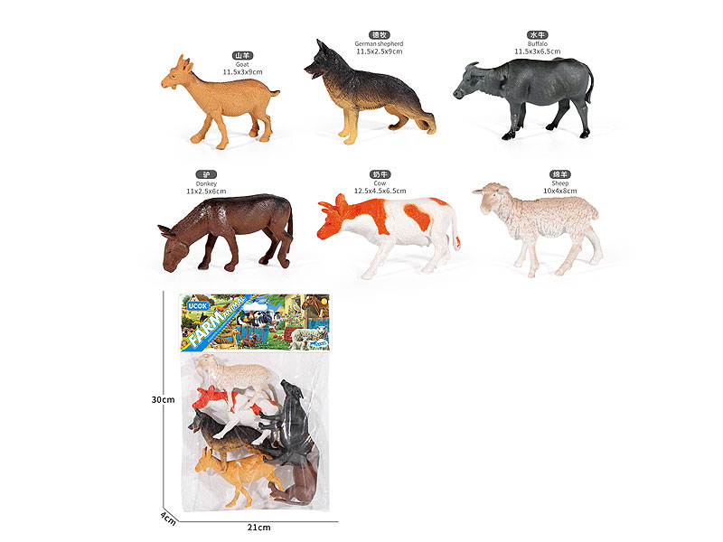 5inch Farm Animal(6in1) toys