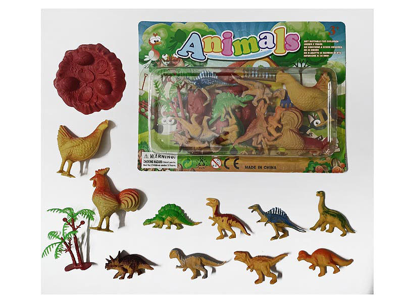 Dinosaur Set & Poultry toys