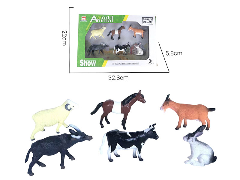 4inch Farm Animal(6in1) toys