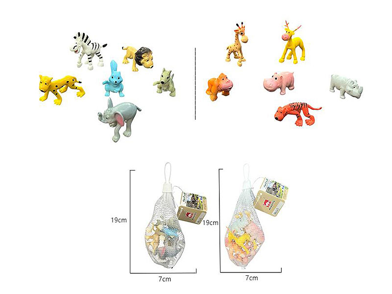 2inch Animal(6in1) toys