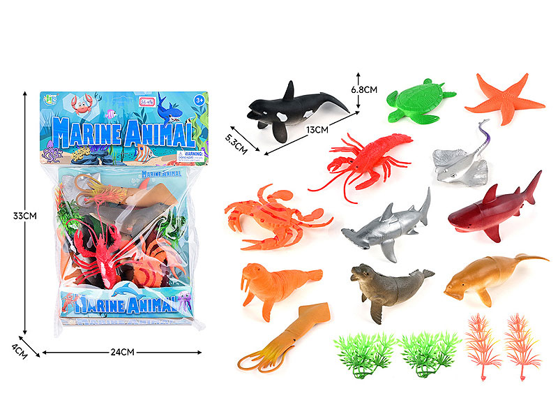 Ocean Animal Set(12in1) toys