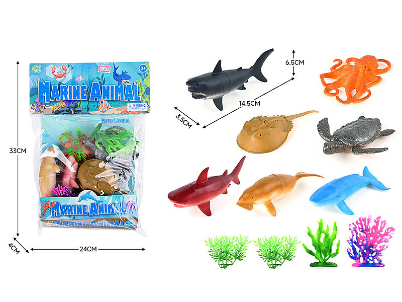 Ocean Animal Set(7in1) toys