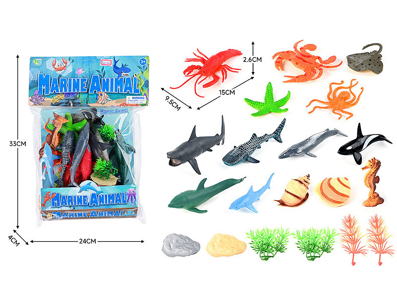 Ocean Animal Set(14in1) toys