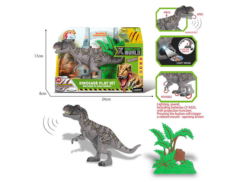 Dinosaur Set W/L_S toys