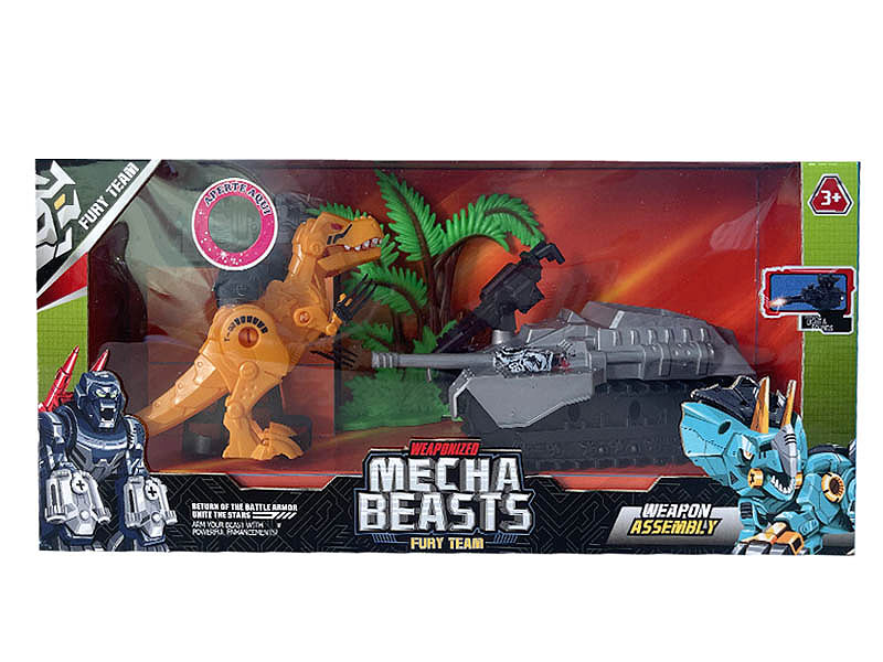 Dinosaur Set W/L_S & Car toys