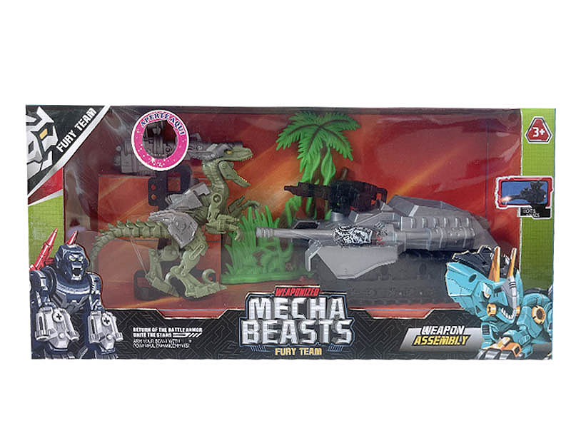 Dinosaur Set W/L_S & Car toys
