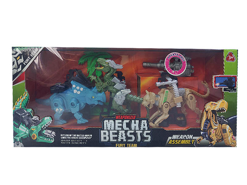 Dinosaur Set W/L_S(3in1) toys