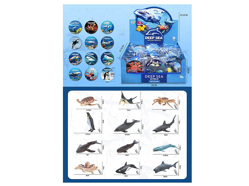 Ocean Animal(36in1) toys
