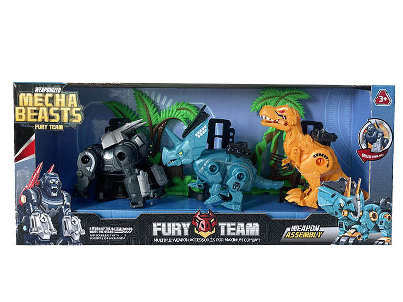 Dinosaur Set W/L_S(3in1) toys