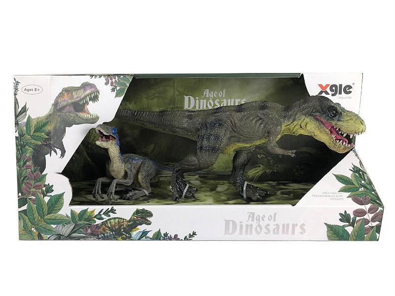 Walking Tyrannosaurus Rex & Velociraptor toys