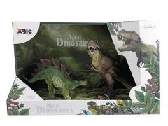 Squatting Tyrannosaurus Rex & Sword Dragon toys