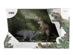 Squatting Tyrannosaurus Rex & Multi Spined Ankylosaurus toys