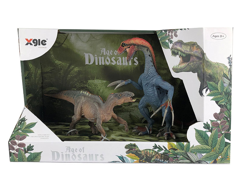 Therizinosaur & Iguanodon toys