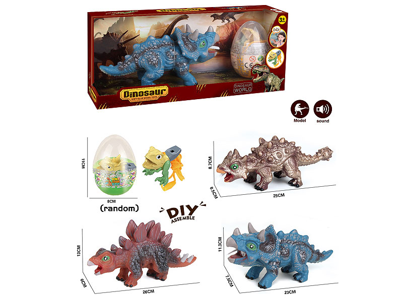 Dinosaur W/S & Whistle(3S) toys