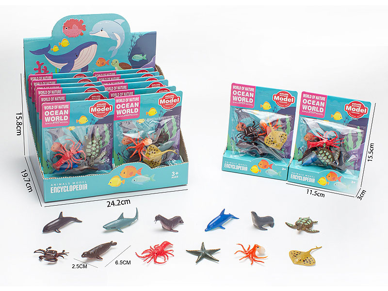 Ocean Animal Set(12in1) toys