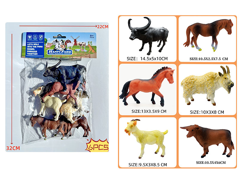 Farm Animal(6in1) toys