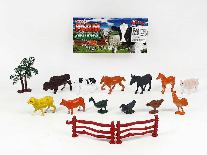 4inch Field Animal Set(12in1) toys