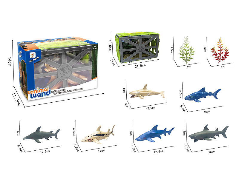 Ocean Animal Set(6in1) toys