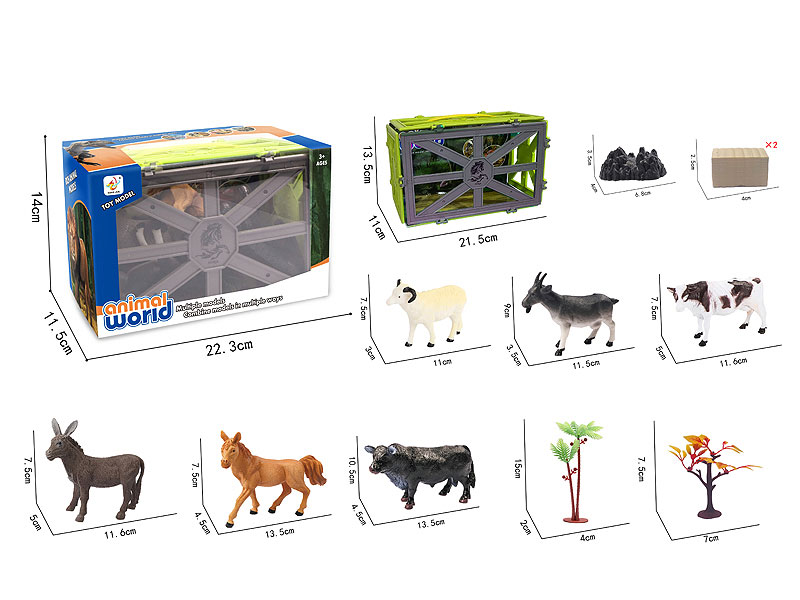 Farm Animal Set(6in1) toys