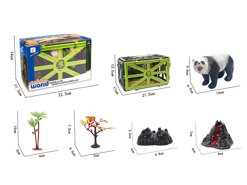 8inch Panda Set toys