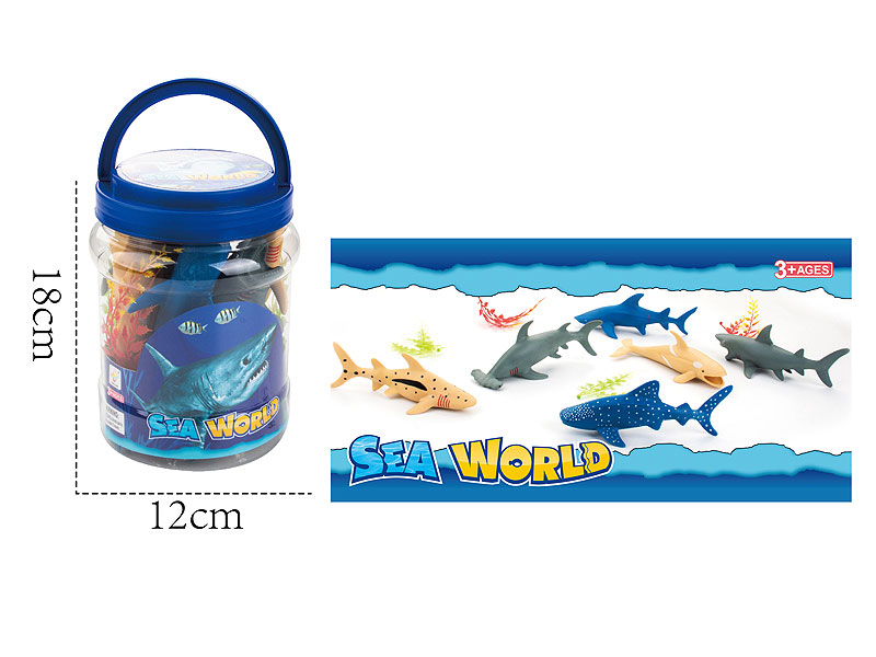 6inch Shark Set(6in1) toys