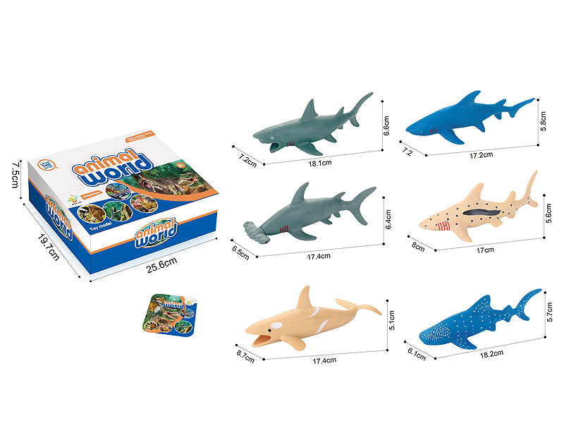 6inch Shark(12in1) toys