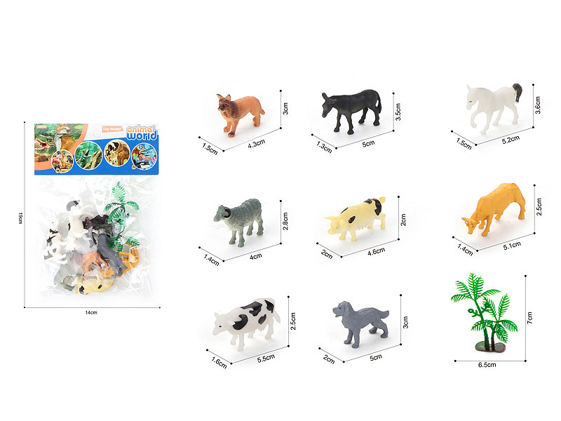 2inch Farm Animal(8in1) toys