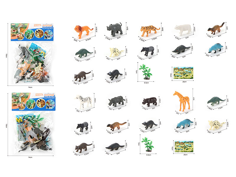 Animal Set(12in1) toys